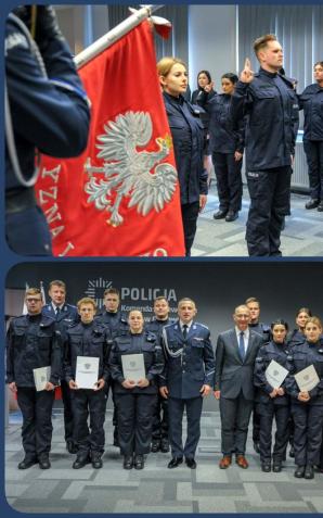 [VIDEO] Nowi lubuscy policjanci złożyli ślubowanie, a doświadczeni funkcjonariusze odebrali odznaczenia